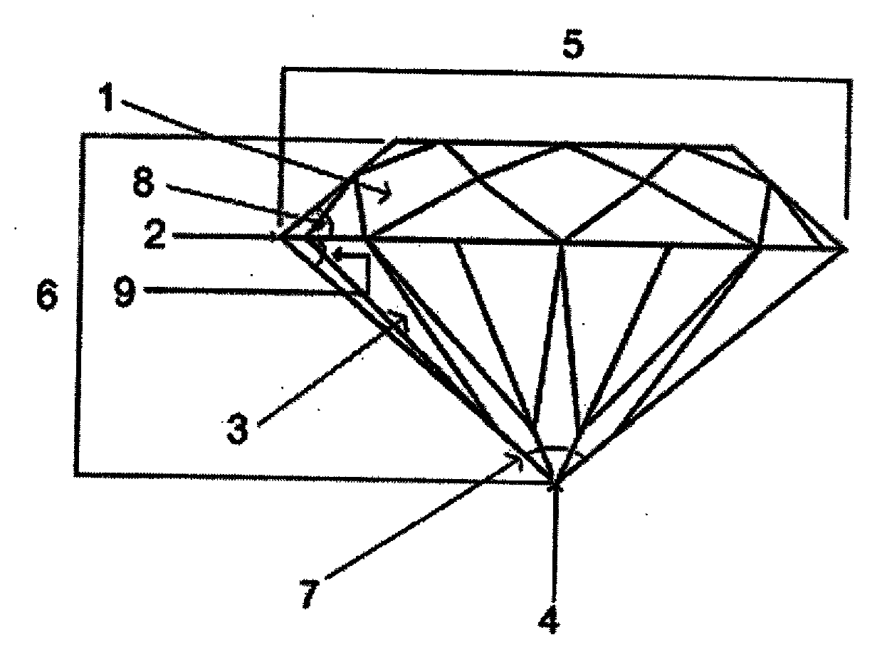 Crystal zirconium jewel ornament