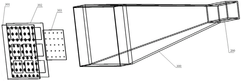 Metamaterial antenna reinforcing device, antenna and antenna array