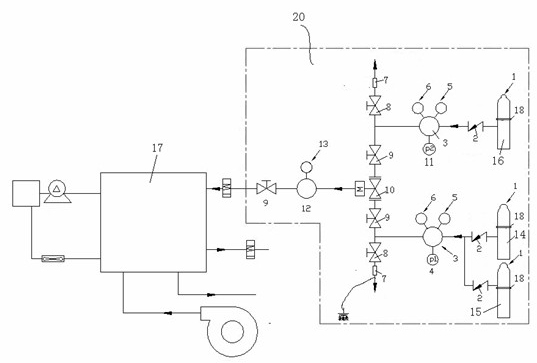 Fuel cell hydrogen supplying system for backup power