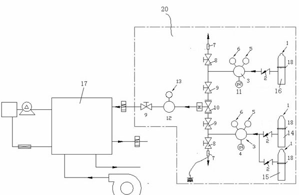 Fuel cell hydrogen supplying system for backup power