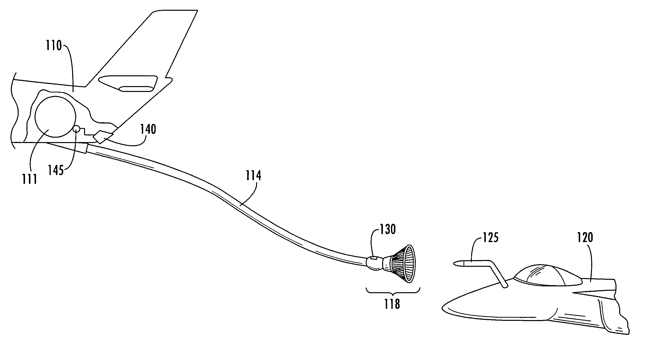 In-flight refueling system, sensor system and method for damping oscillations in in-flight refueling system components