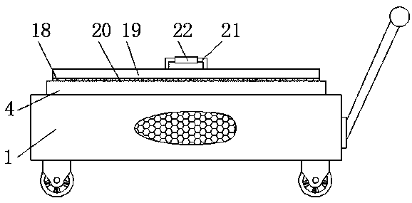 Transportation cart used for corn selling