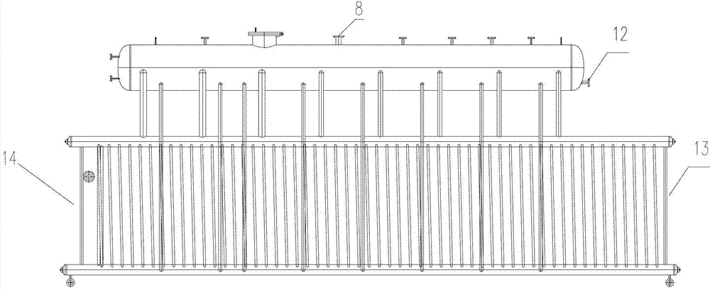 Radiant waste-heat steam generator for tunnel brick kiln