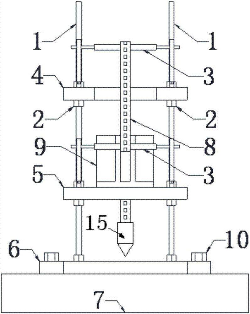 Instrument for automatically measuring layered settlement system and measurement and installation method of instrument