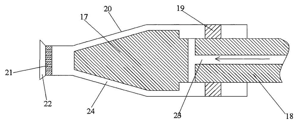 Fire extinguishing device in coal mine gob