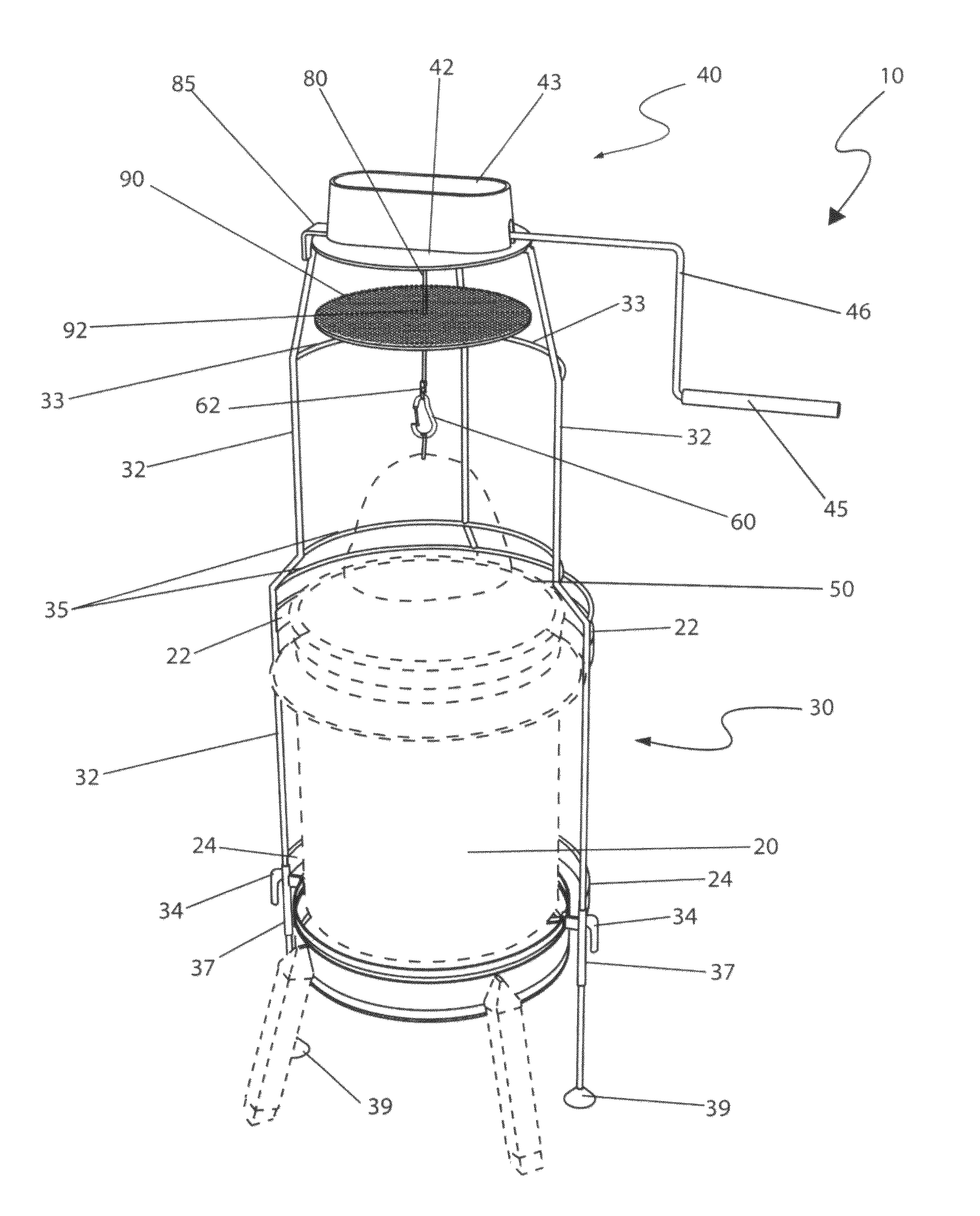 Winch for turkey deep fryers