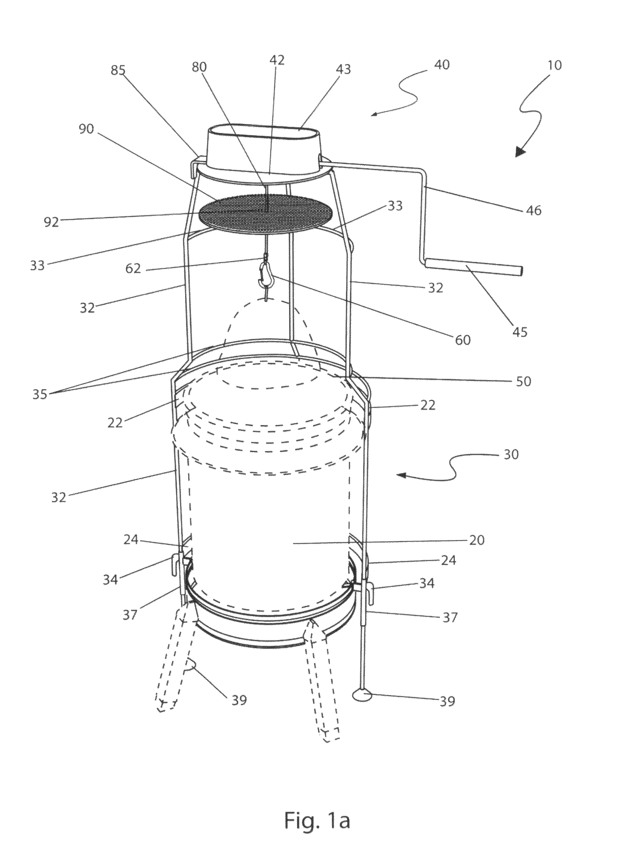 Winch for turkey deep fryers