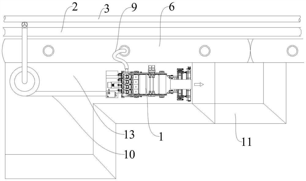 Full-tailing damming method of damming machine