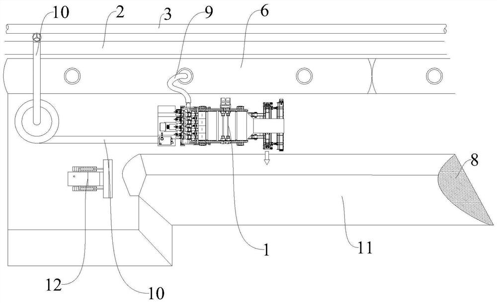 Full-tailing damming method of damming machine