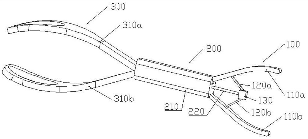 A kind of obstetrics and gynecology forceps that can be close to the head of the fetus