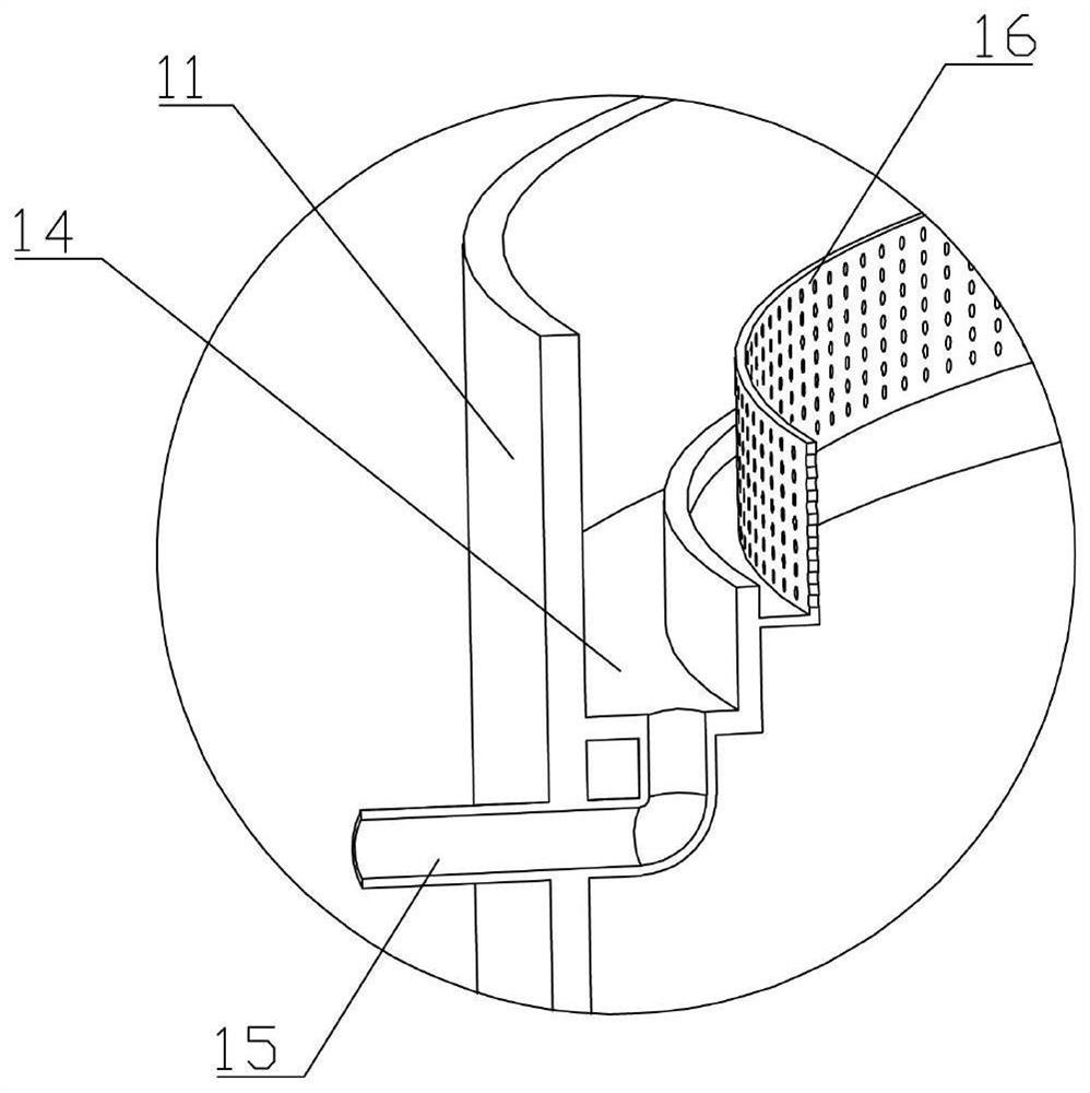 A radial flow sedimentation tank for easy cleaning of sediment