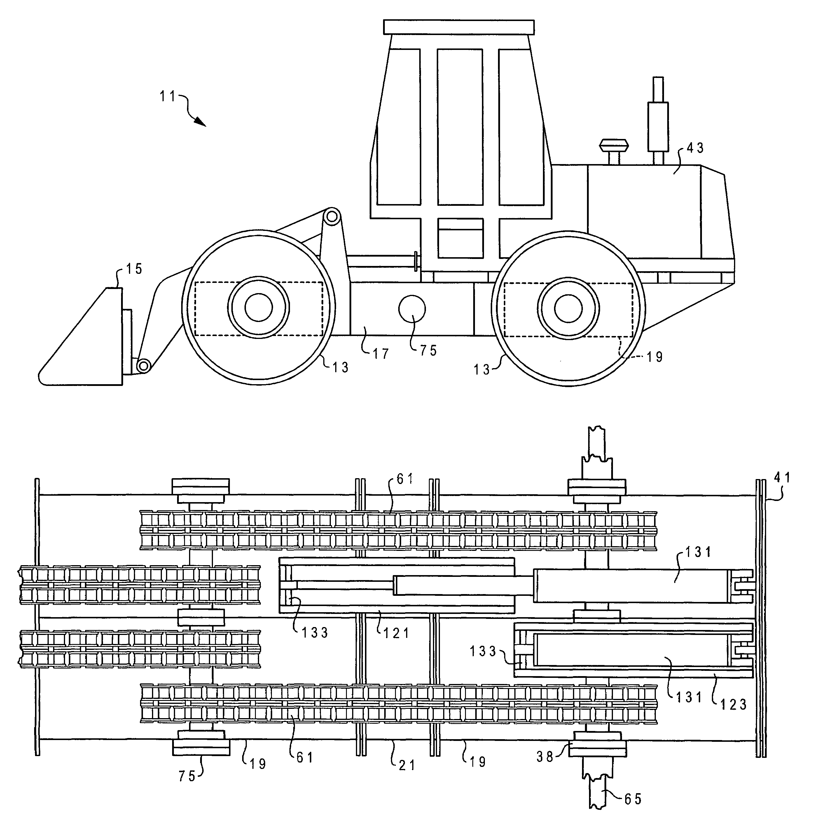 Multiwheeled modular rigid frame vehicle