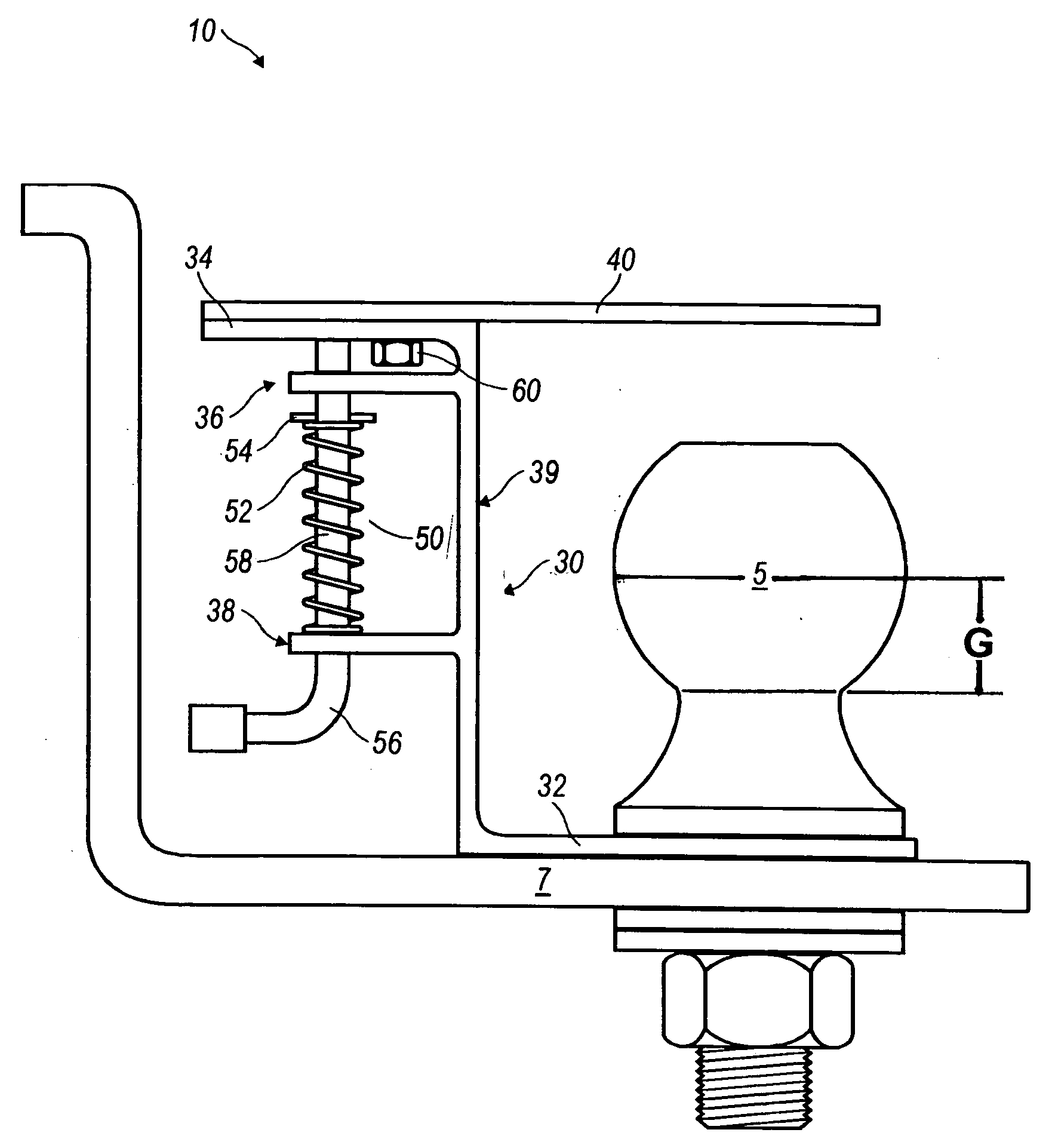 Unitary trailer hitch safety device