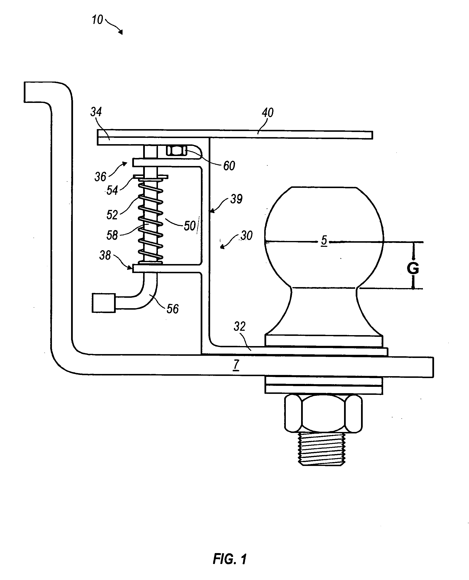 Unitary trailer hitch safety device