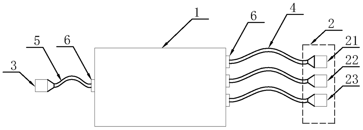 A multi-channel optical splitting adapter for optical power testing in smart substations