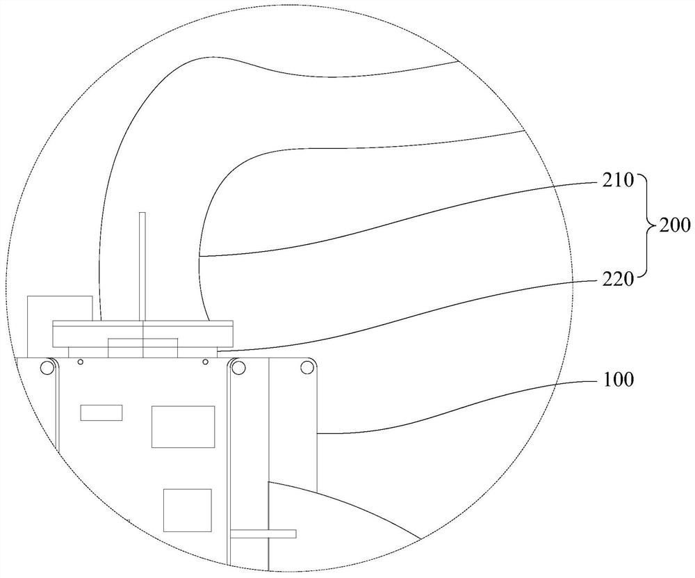 Angle testing device and display screen system