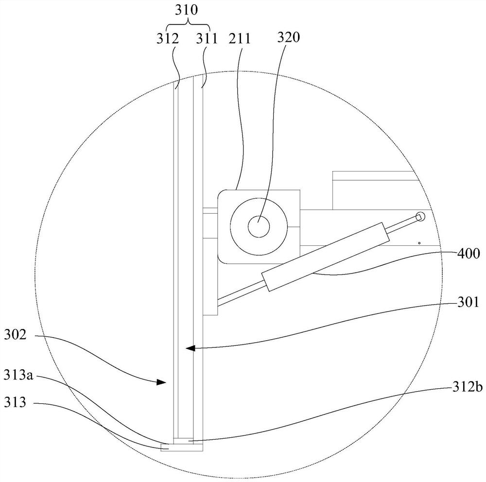 Angle testing device and display screen system