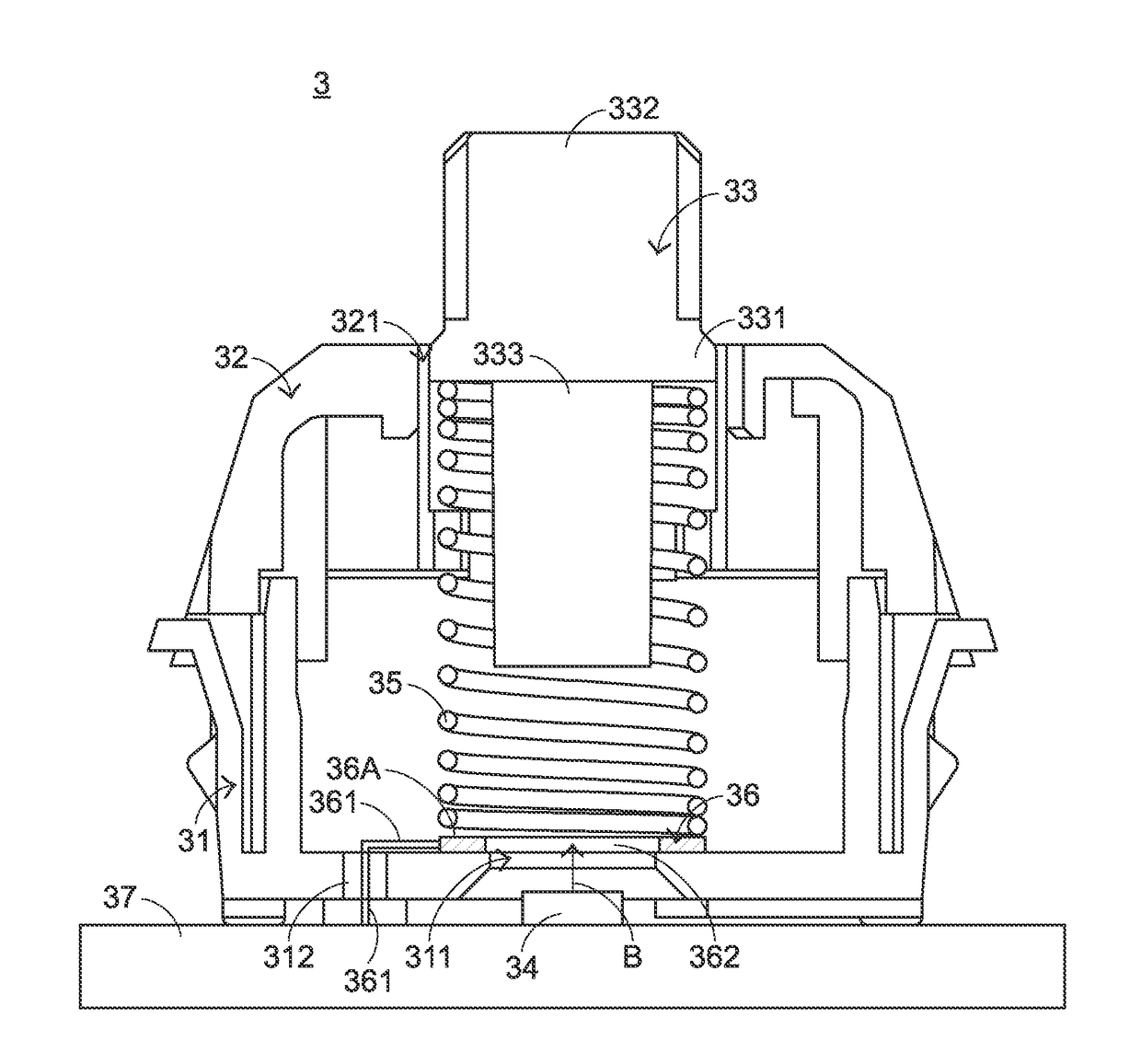 Illuminated dual pressure sensing key