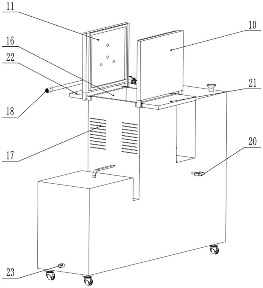 Operation disinfection nursing device for general surgery