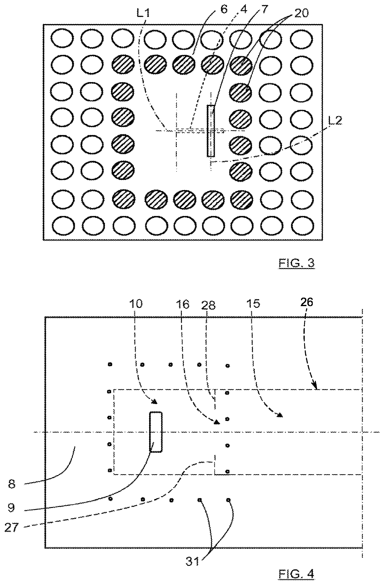 Waveguide transition comprising a feed probe coupled to a waveguide section through a waveguide resonator part