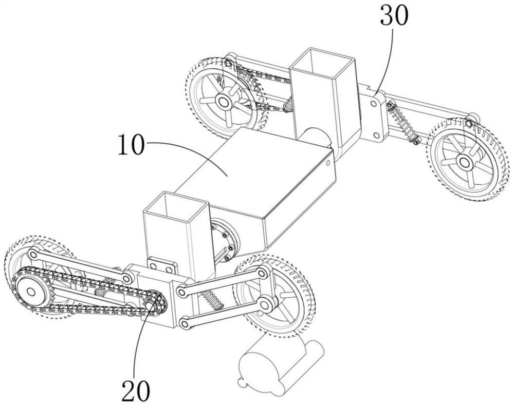 Free obstacle-crossing storage cargo handling tool and storage cargo handling method