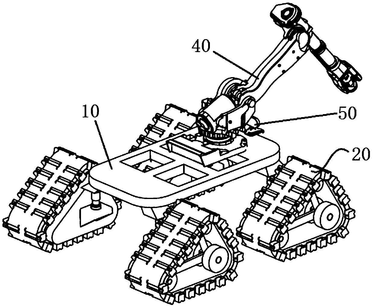 A crawler-type wall-climbing robot that can steer freely