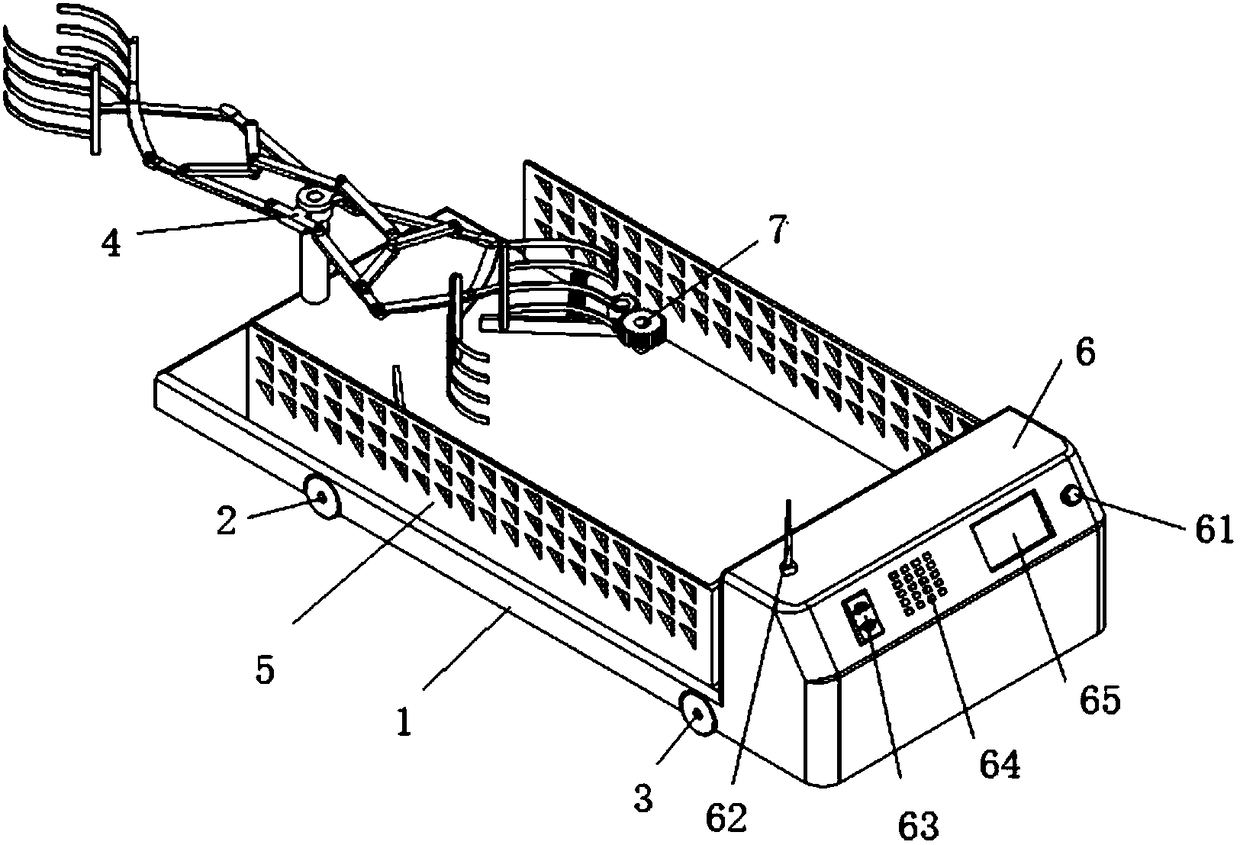 RFID based AGV trolley capable of accurate positioning and working method of AGV trolley