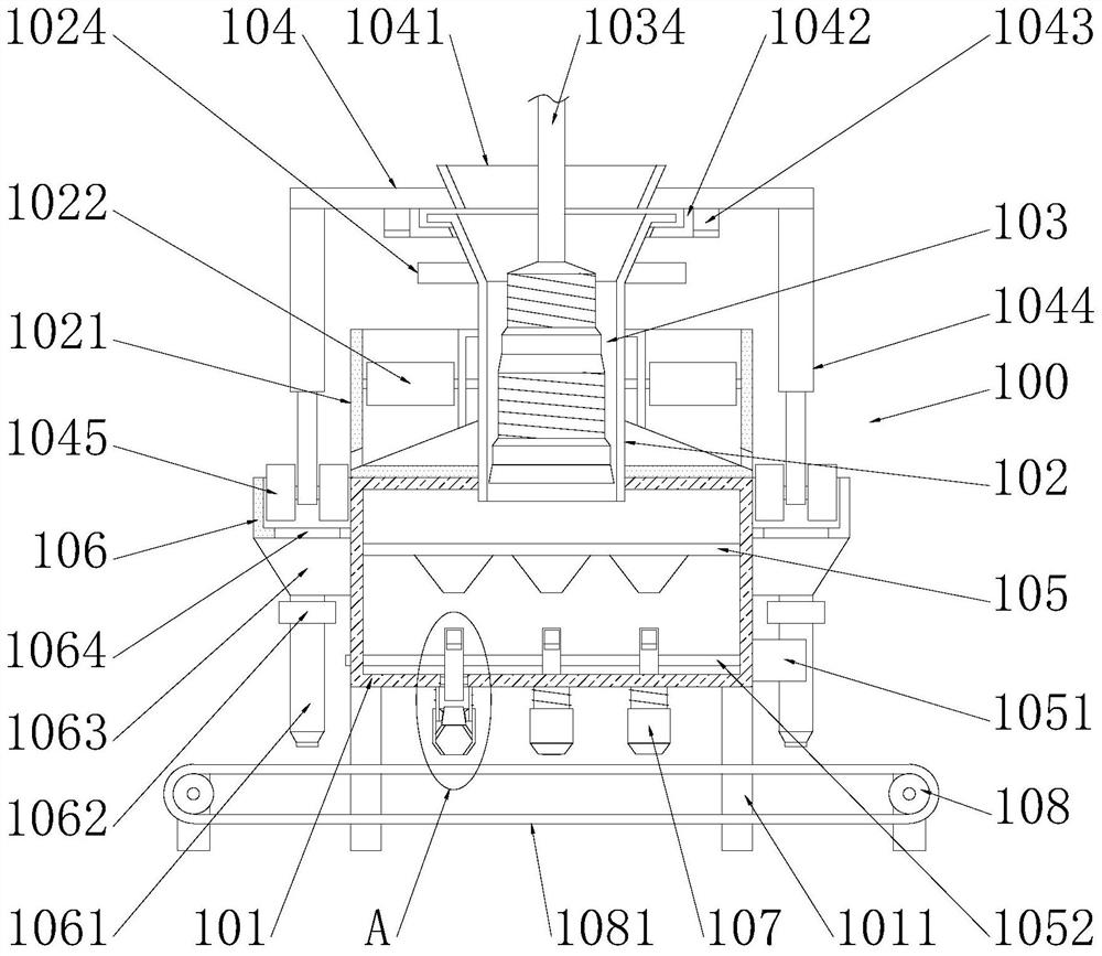 Preparation device of medicine for treating liver and gallbladder diseases