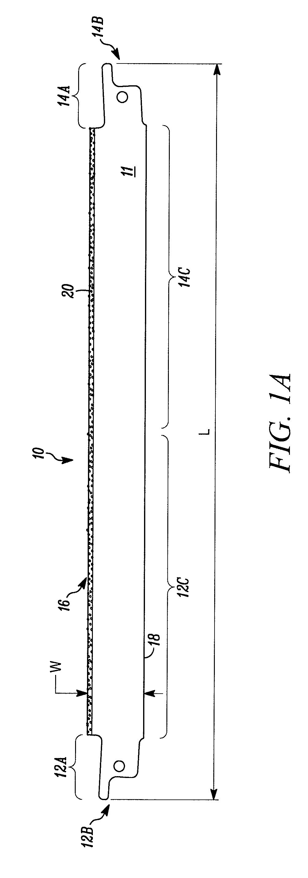 Reciprocating Saw Blade With Tangs On Each End And Related Method