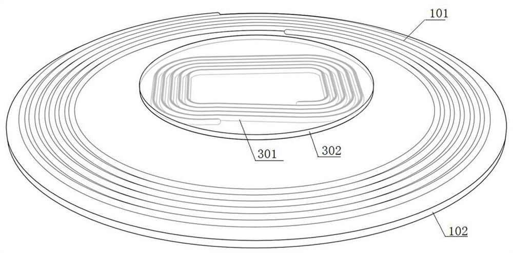 An antenna system for improving the coupling strength of the magnetic induction wireless charging transceiver