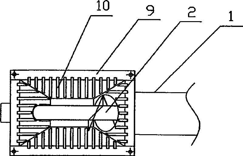 Biomass granule material combustor