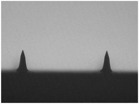 Preparation method of miniature solid silicon needle