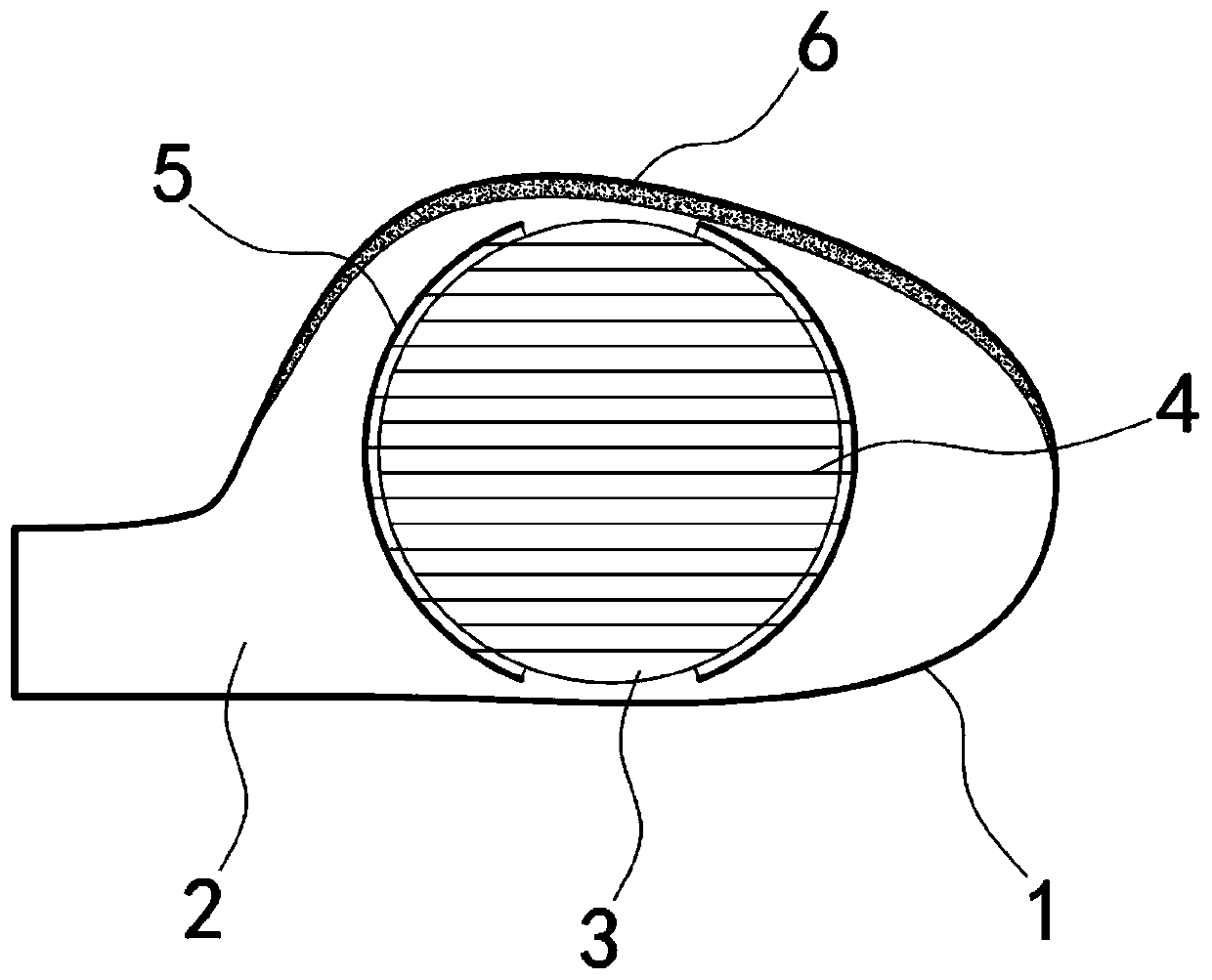 Energy-saving self-dewatering automobile rearview mirror