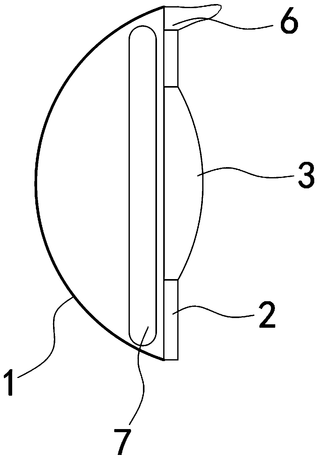 Energy-saving self-dewatering automobile rearview mirror