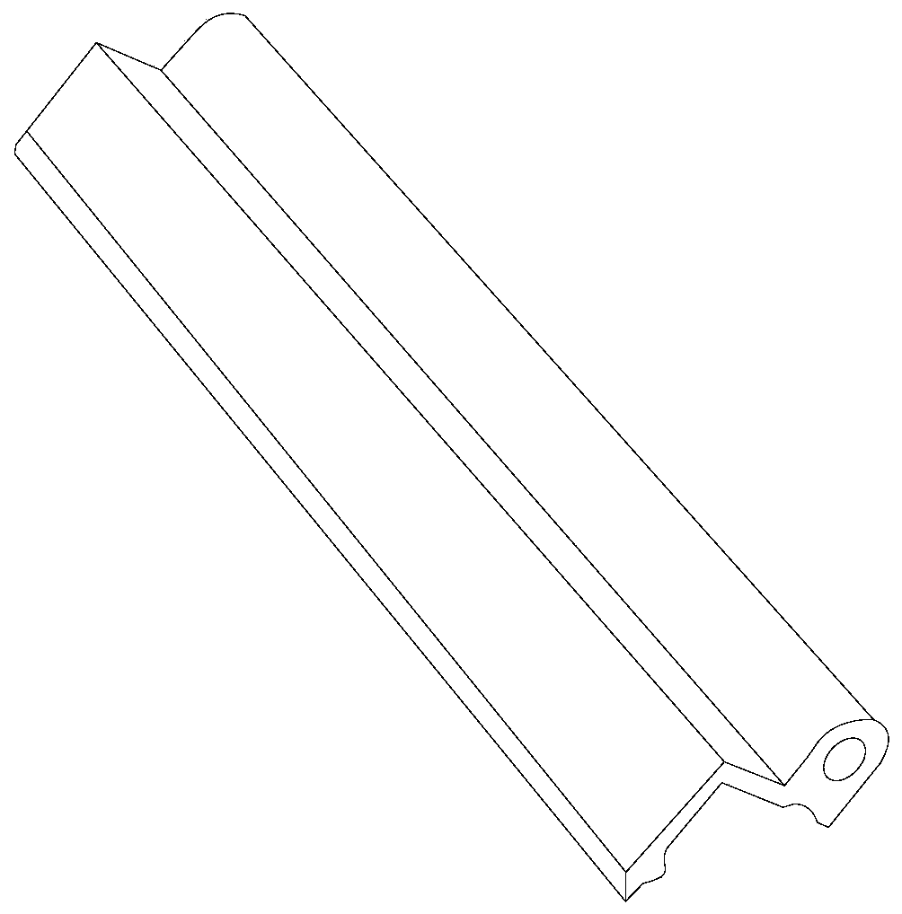 A three-wing hinge female hinge processing device