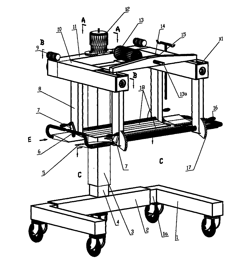 Automatic patient lifting and transferring car