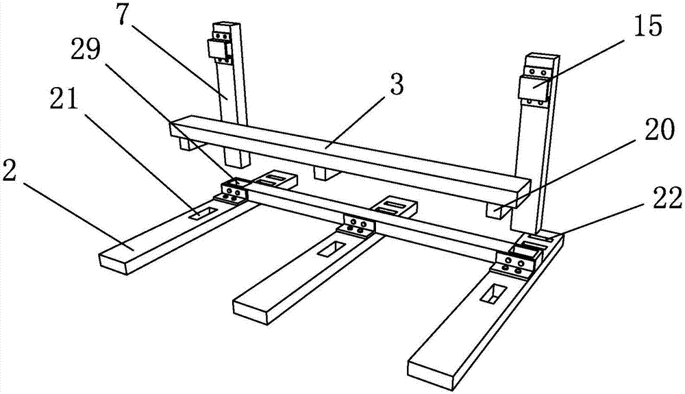 Conveyance frame for hollow glass transferring