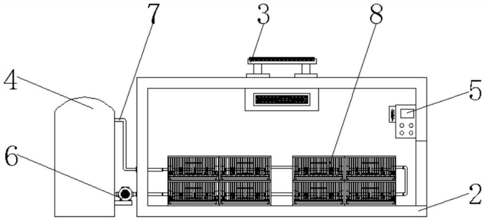 Chick breeding equipment based on novel feed proportioning and breeding method thereof