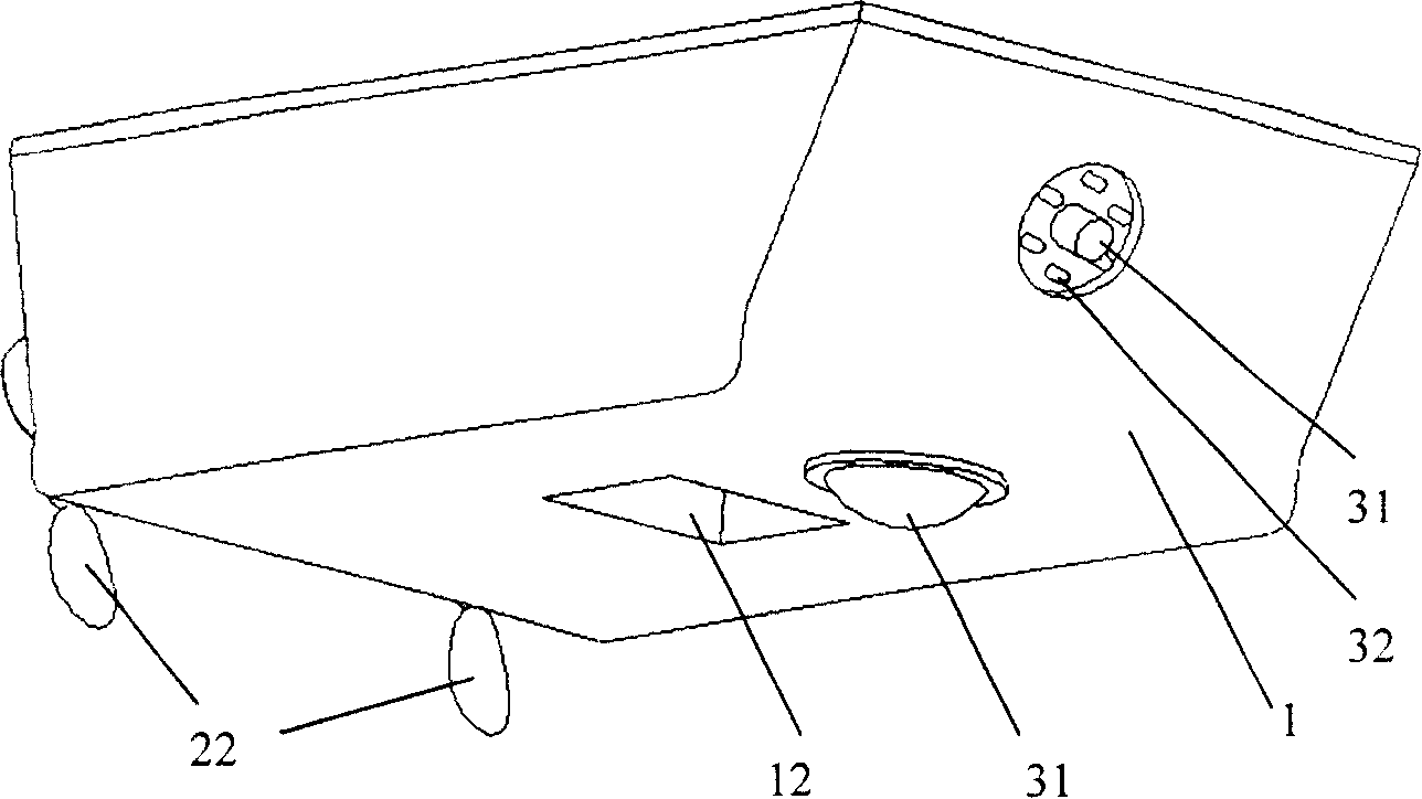 Measurement investigation device capable of using on water surface under water