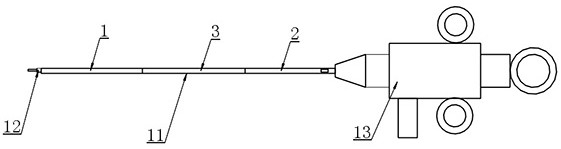 Digestion electronic endoscope accessory instrument with safety warning mark and using method based on risk management of digestion electronic endoscope accessory instrument