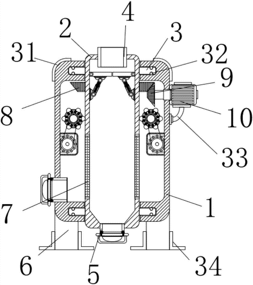 Centrifugal sewage circular purification robot