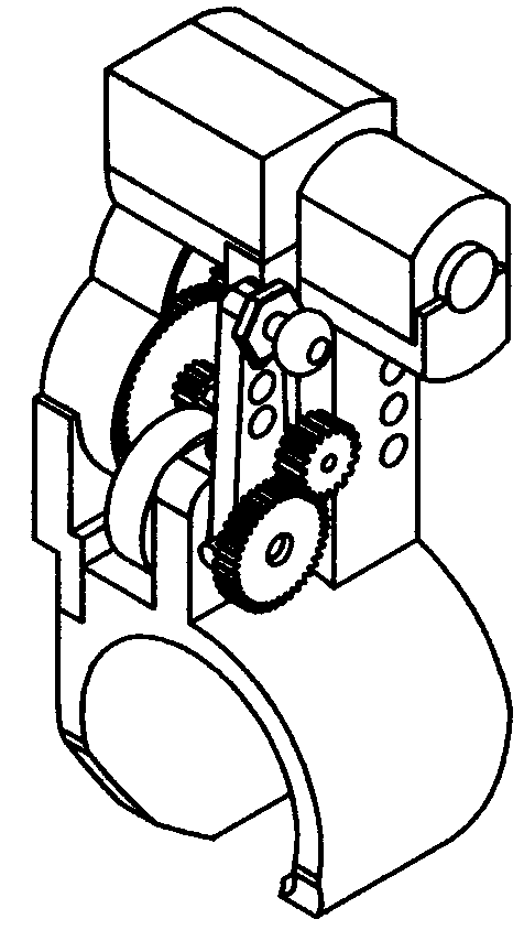 Human hand little finger joint detecting and driving mechanism