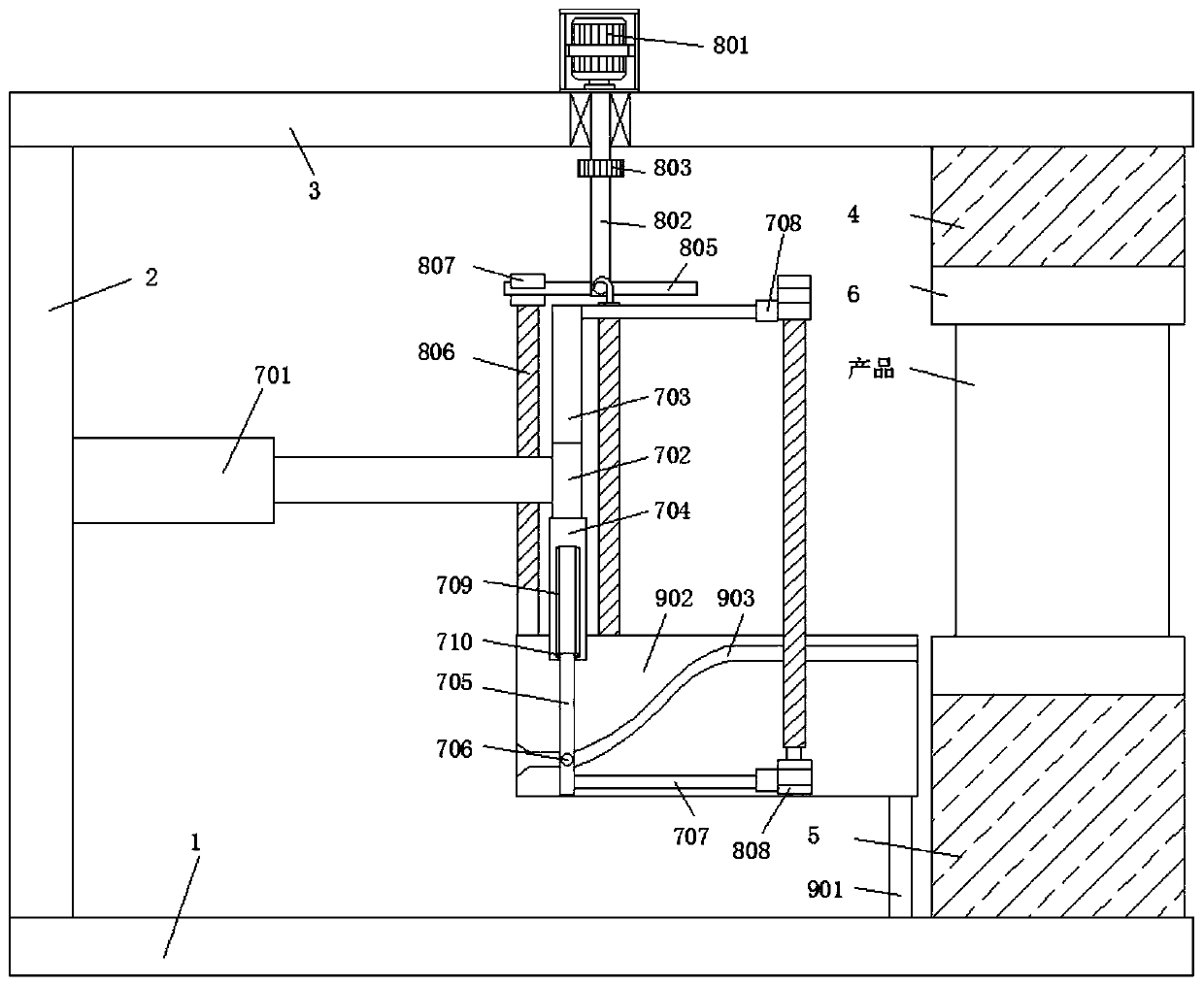 Product packaging strapping machine