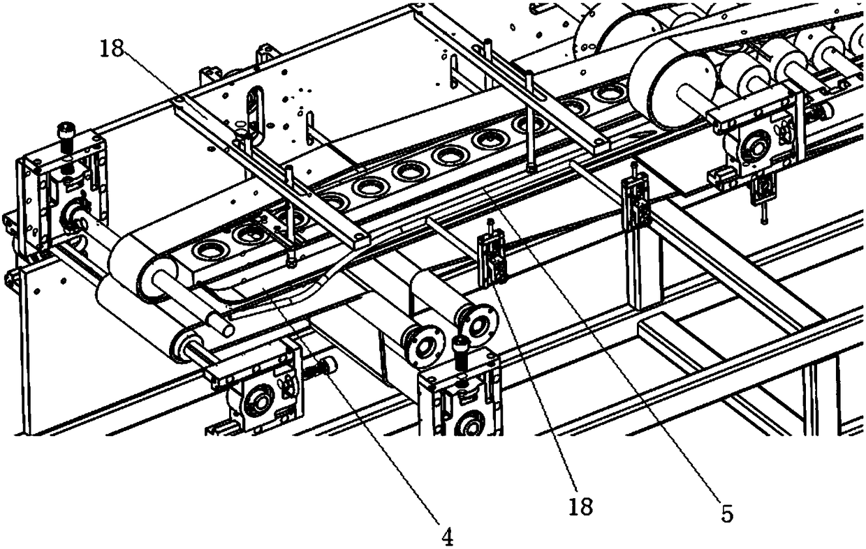 A horizontal folding device for glove lining paper