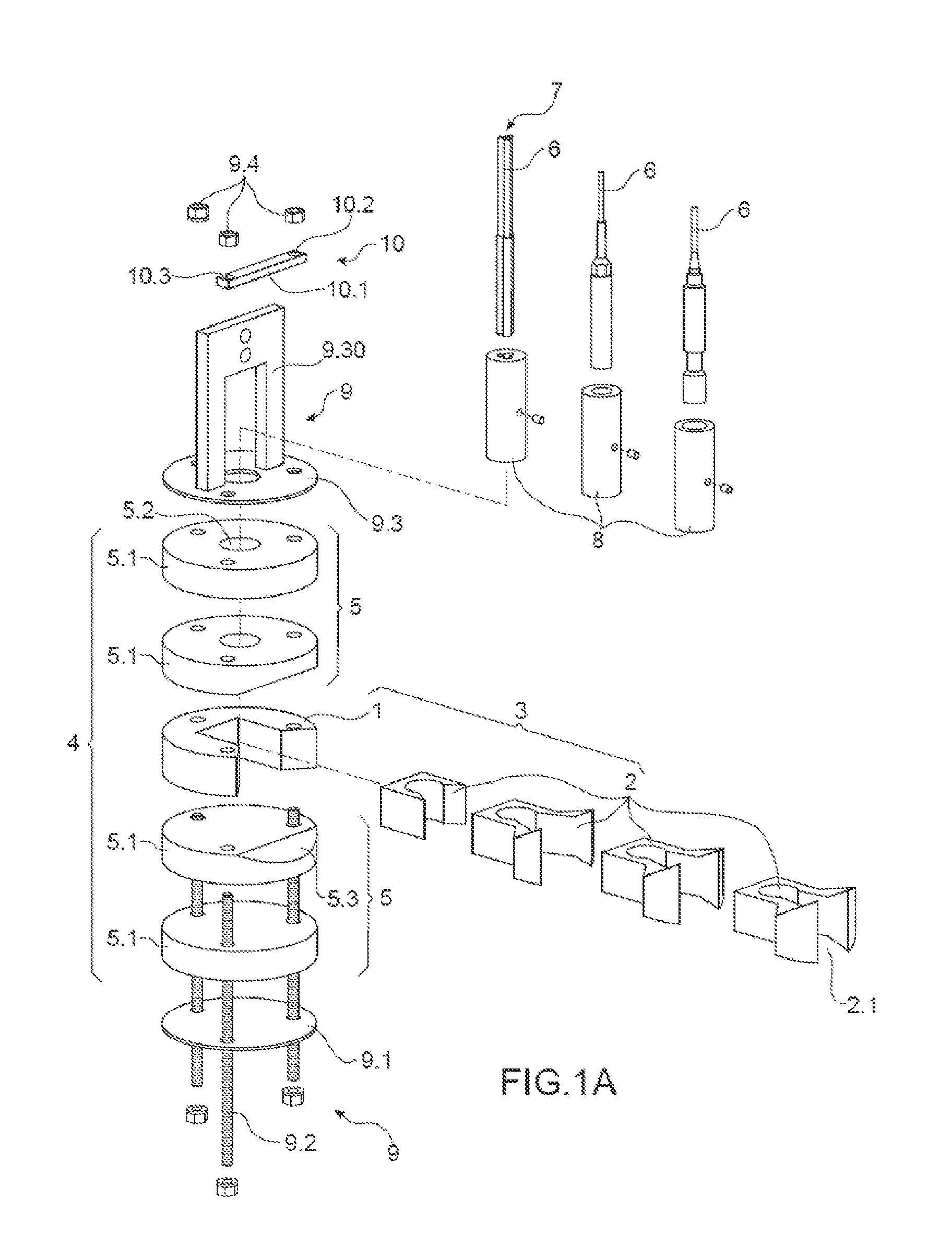 Radiological characterization device protected against parasitic ionizing radiation sources