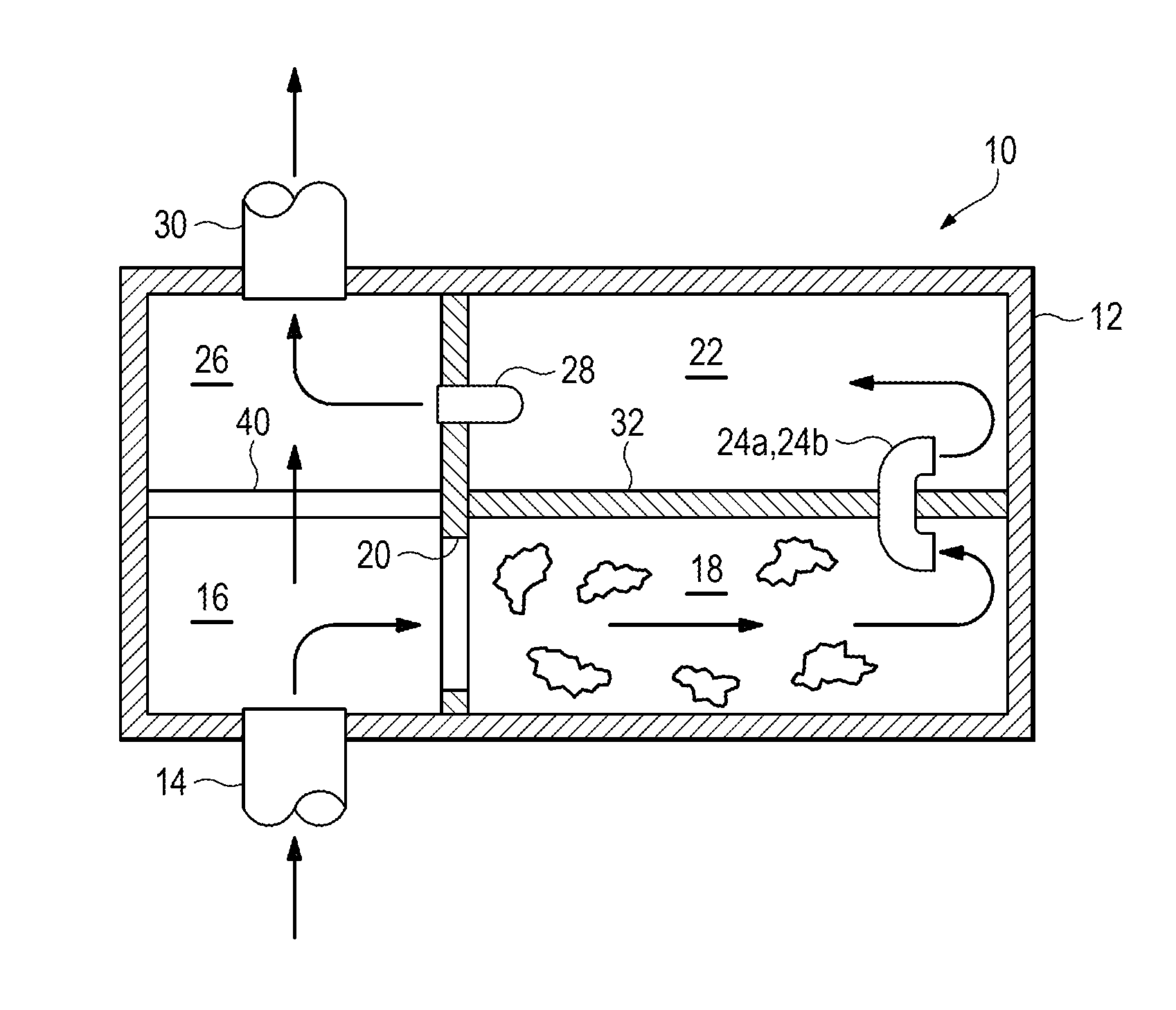 Stormwater plug flow separation system