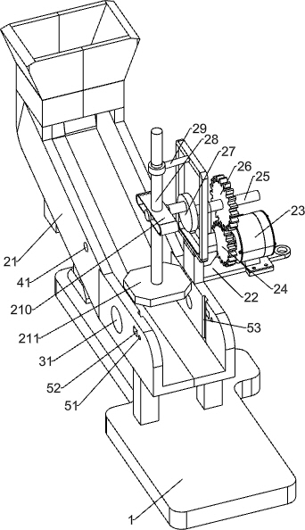 Convenient red date pit removing device