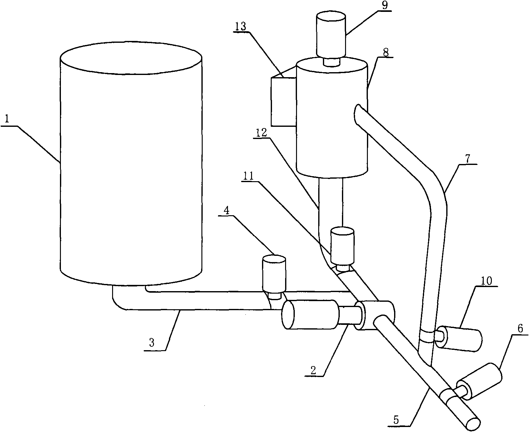 Fully automatic paste adding machine