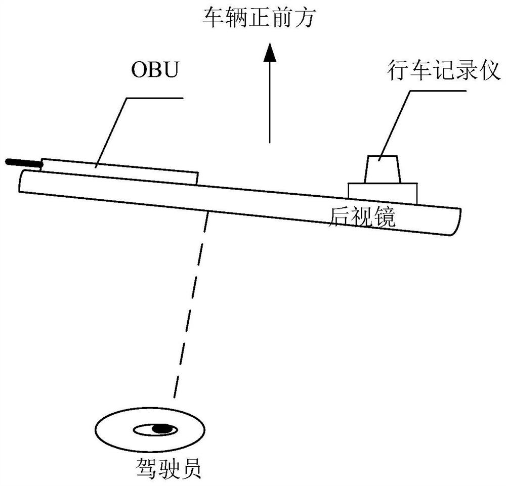 Rearview mirror provided with vehicle-mounted unit and automobile data recorder