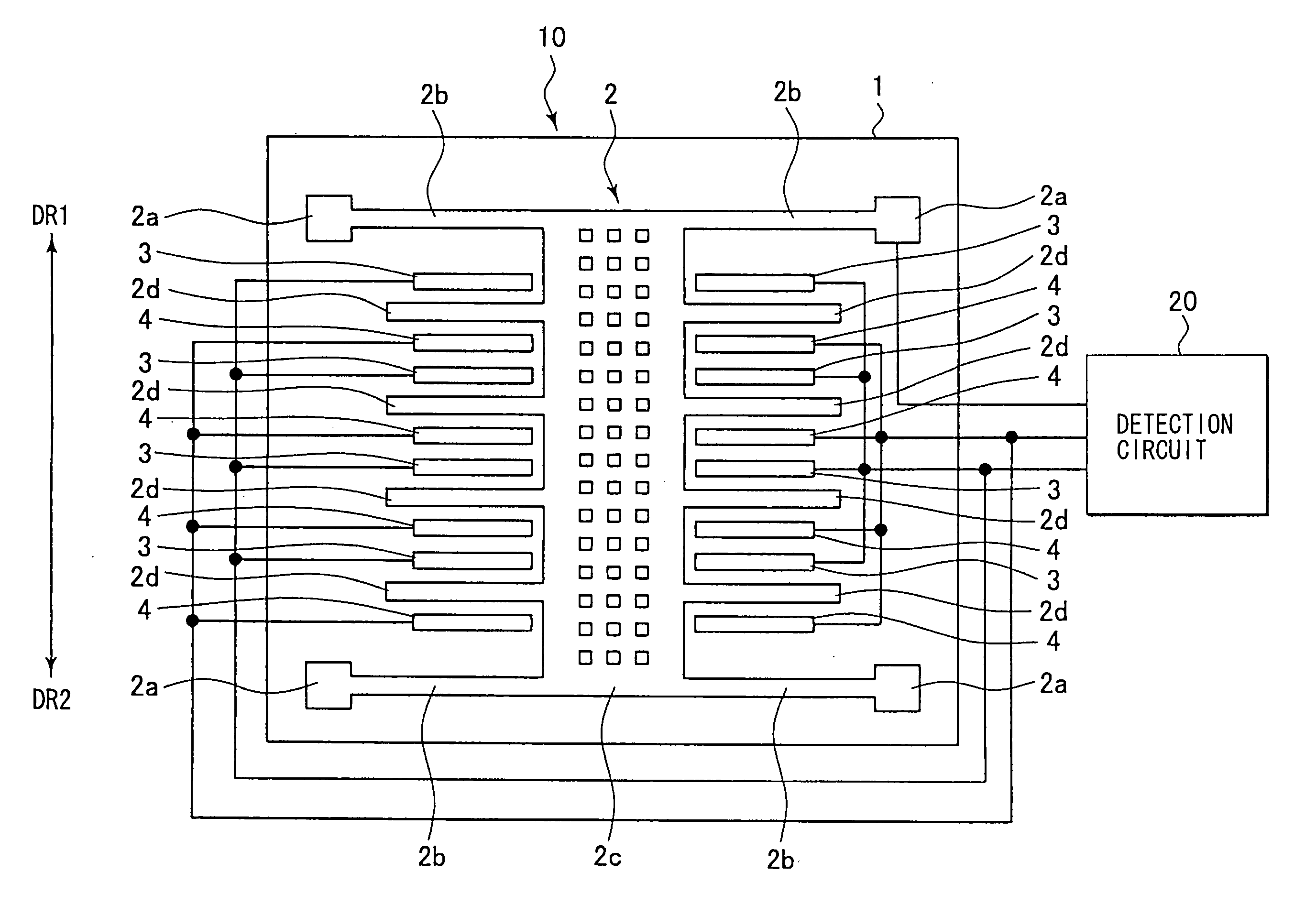 Capacitive acceleration sensor system